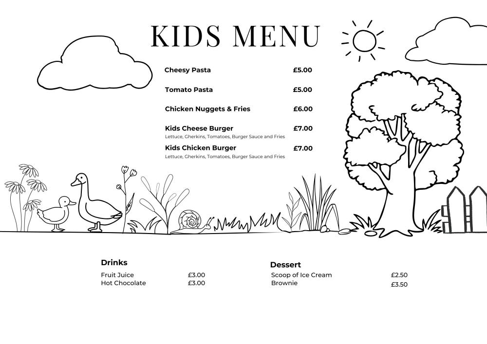 Kids Menu